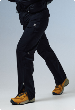 Men's XT Series Cordura 3L Rain Pant - Black Stingray