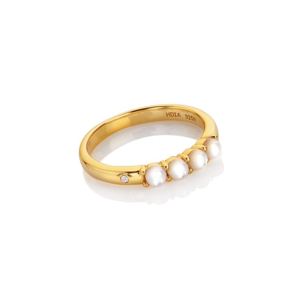 Image of HD X Golden Edit Calm Mother of Pearl Ring