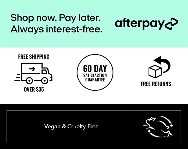 Vegan & cruelty free. Free shipping over $35.