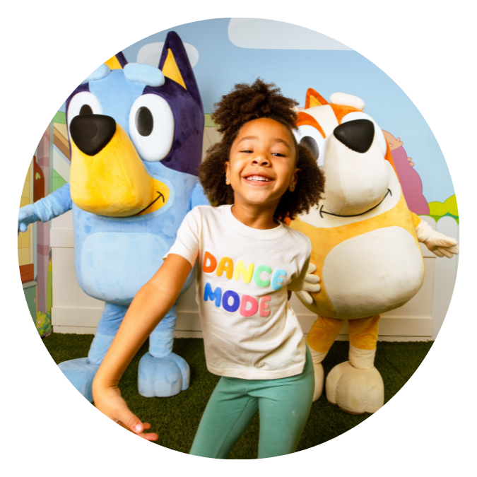 Snap a picture with Bluey herself! 