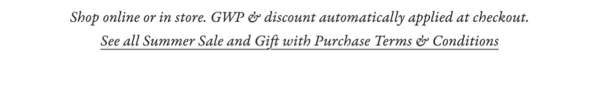 Summer Sale Terms & Conditions