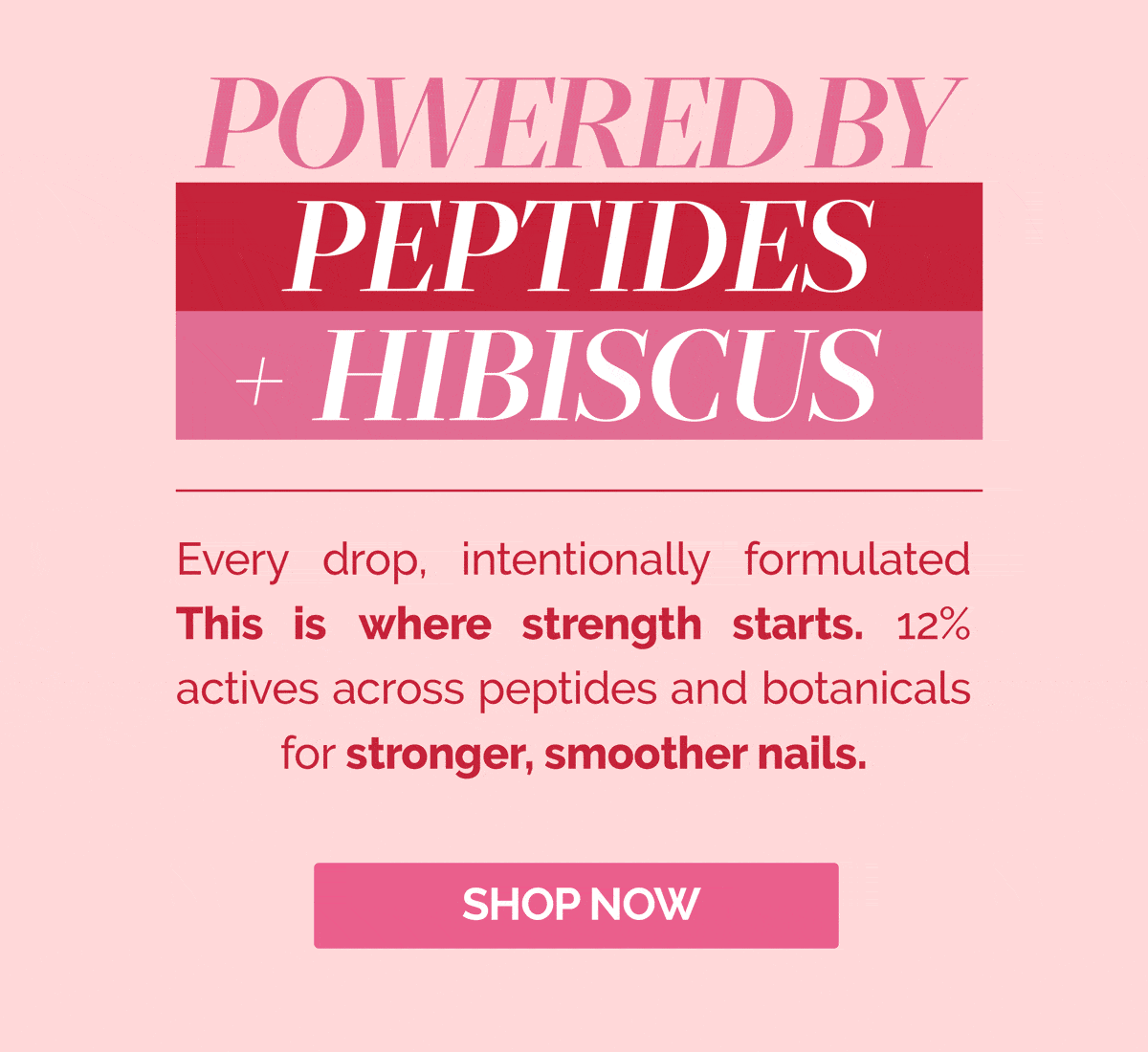 Shop our new Peptide Serum Concentrate powered by peptides and hibiscus.