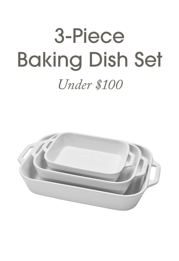 3-Piece Rectangular Baking Dish Set