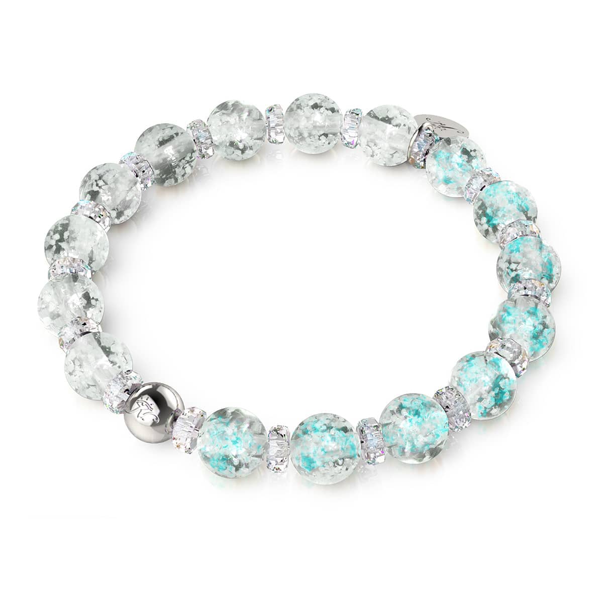 Image of NOGU Whiteout | Firefly Glass Snow Globe Bracelet