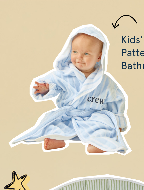 baby in bathrobe