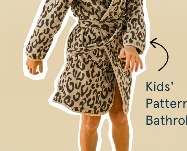 kids in bathrobe