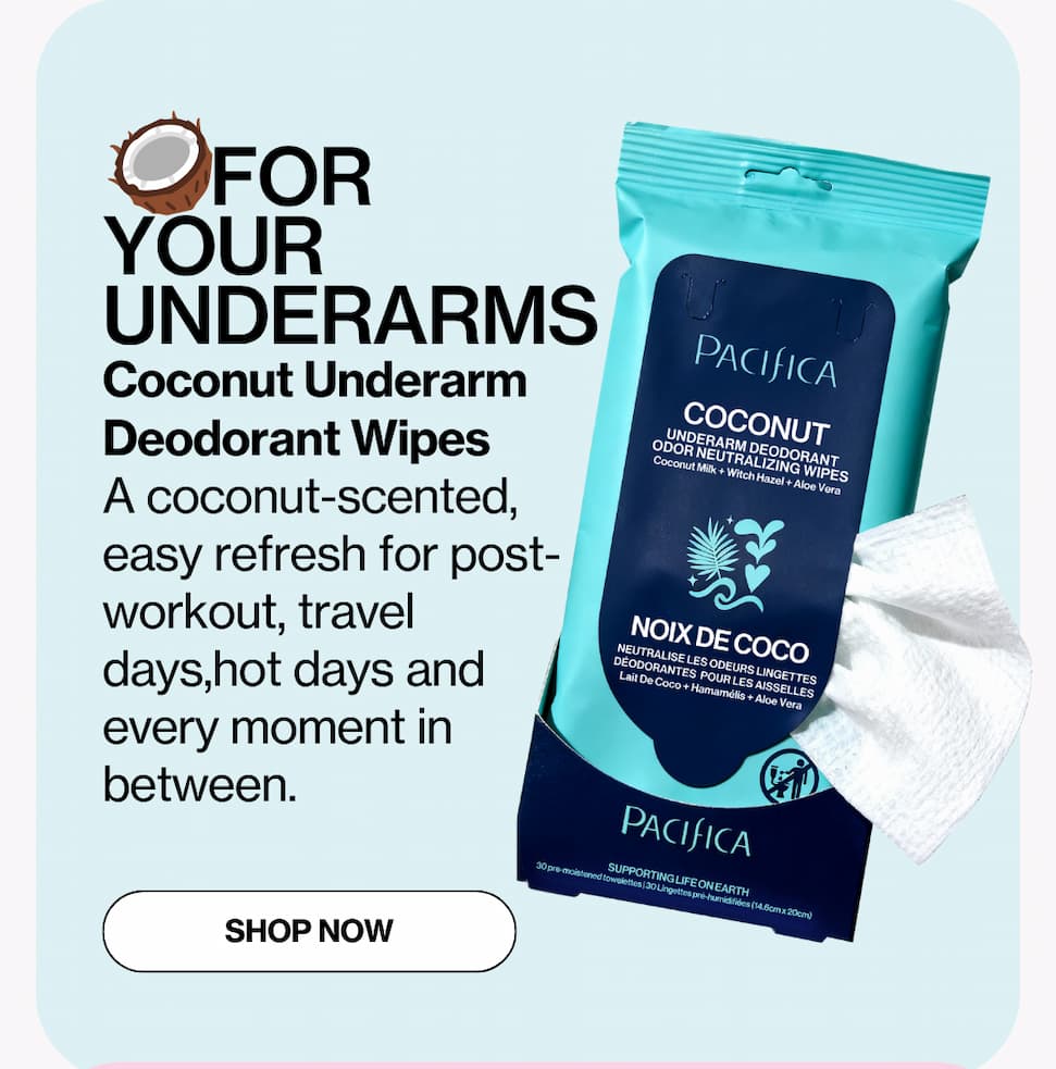 Coconut Underarm Wipes