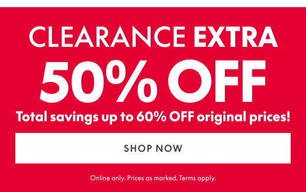 50% Off Clearance