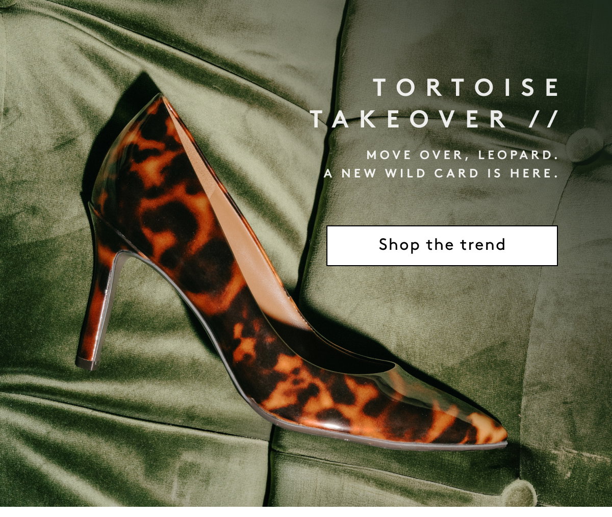 Tortoise Takeover // Move Over, Leopard. A New Wild Card Is Here. | Shop The Trend