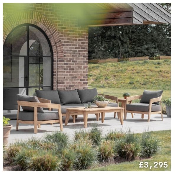 Lindley Reclaimed Teak Garden Sofa Set