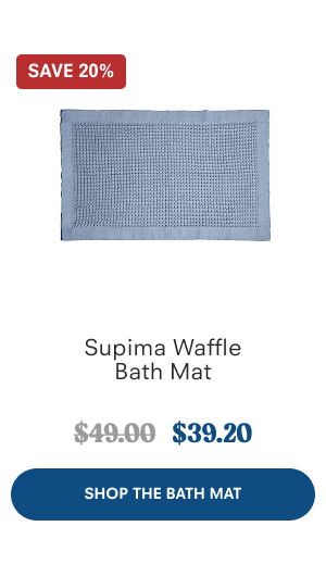 Supima Waffle Bath Mat