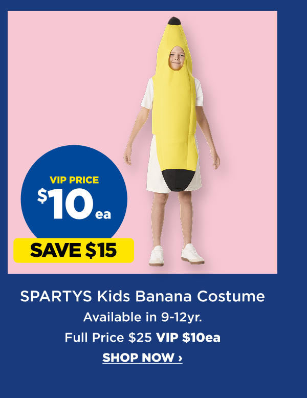 Sparty Kids Banana Costume