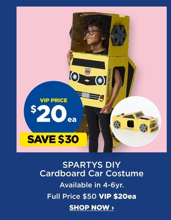 Sparty DIY Cardboard Car Costume