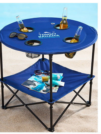 Tommy Bahama 28-Inch Navy Excursion Table