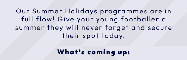 What's coming up: