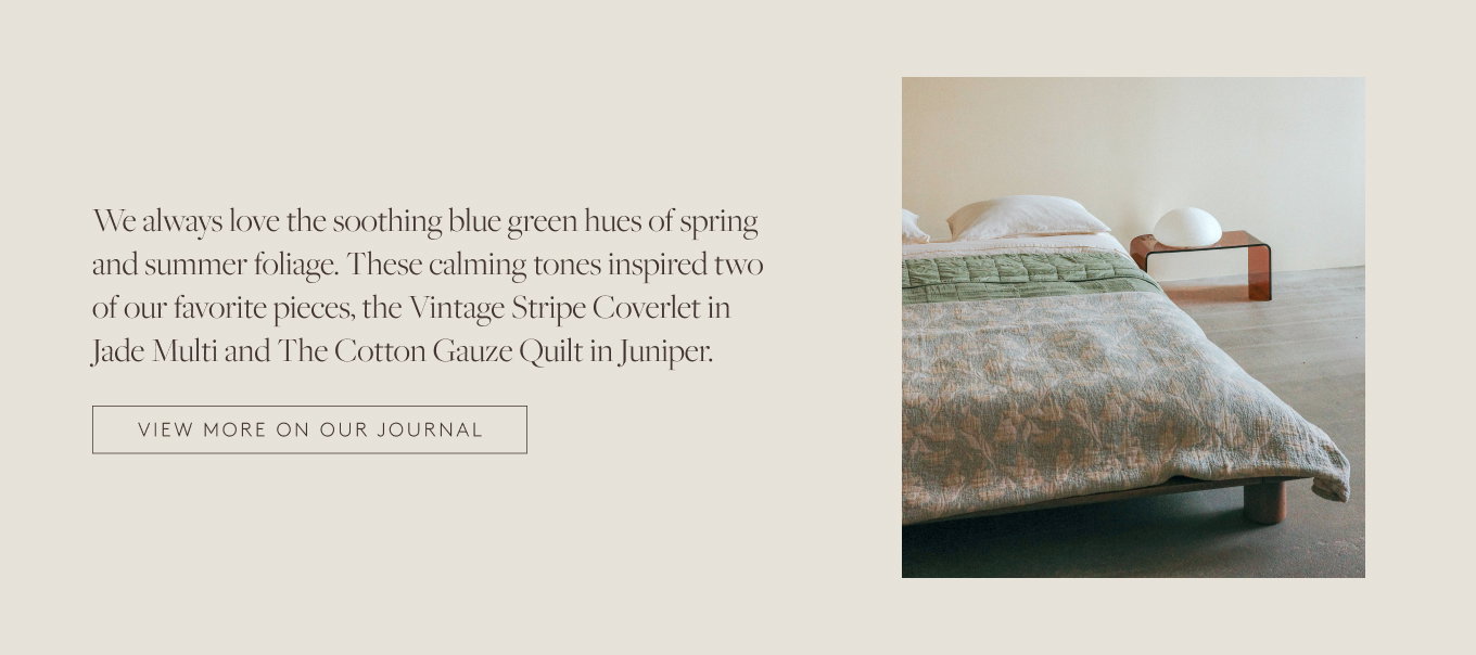 View more soothing blue green hues on our journal