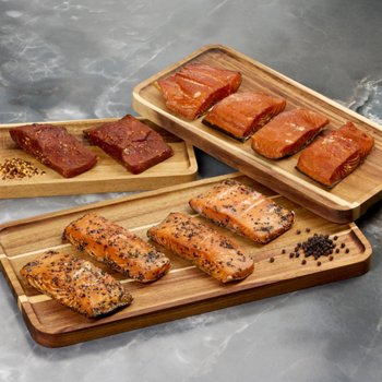 Northern Fish Smoked Salmon Variety Pack (10/4 Oz. Per Fillet), 2.5 lbs. Total