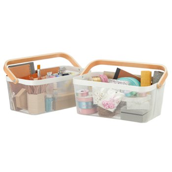Edifice Mesh Basket with Handle, 2-pack