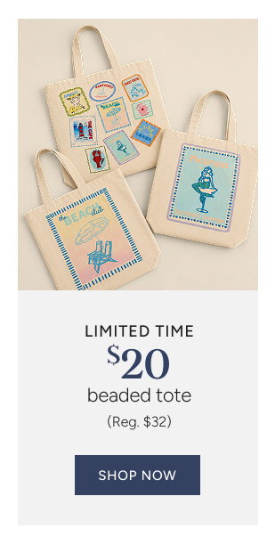 Beaded Tote Special Price $20 (reg. $32)