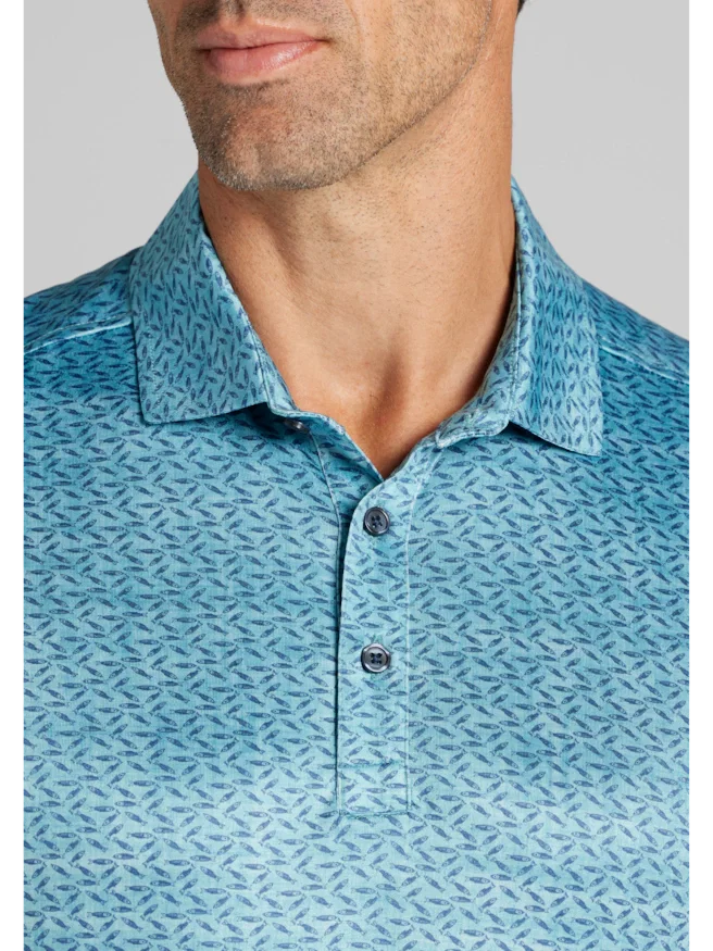 Traveler® Performance Tailored Fit Little Fish Polo
