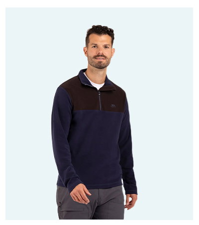 Mens Half Zip Fleece Curtiston