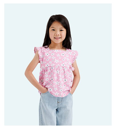 Girls Printed Top Damia