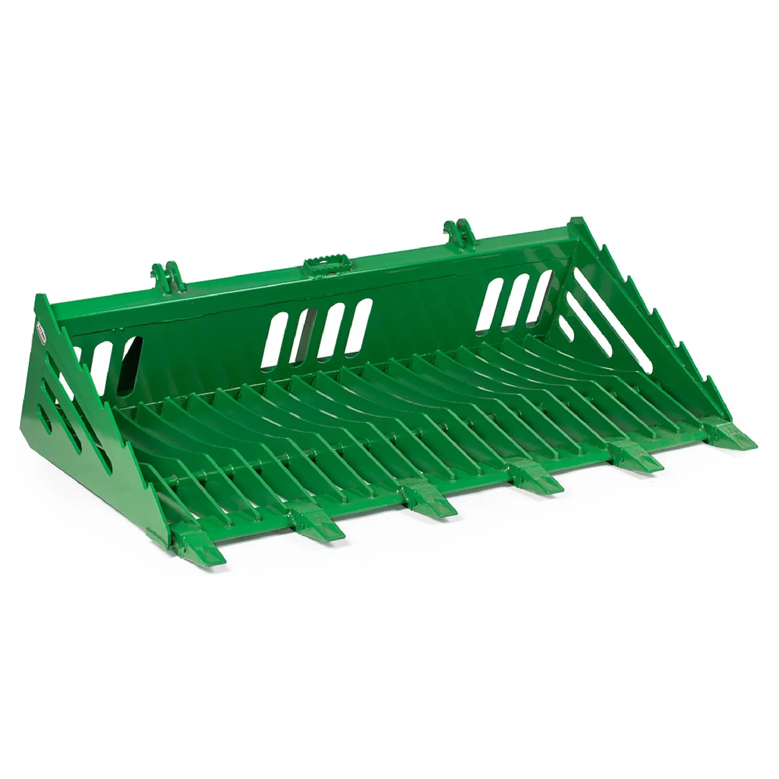 Image of Scratch and Dent, 72" Fine Grade Skeleton Rock Bucket with Teeth Fits John Deere Tractors