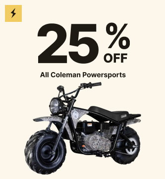 25% Off All Coleman Powersports