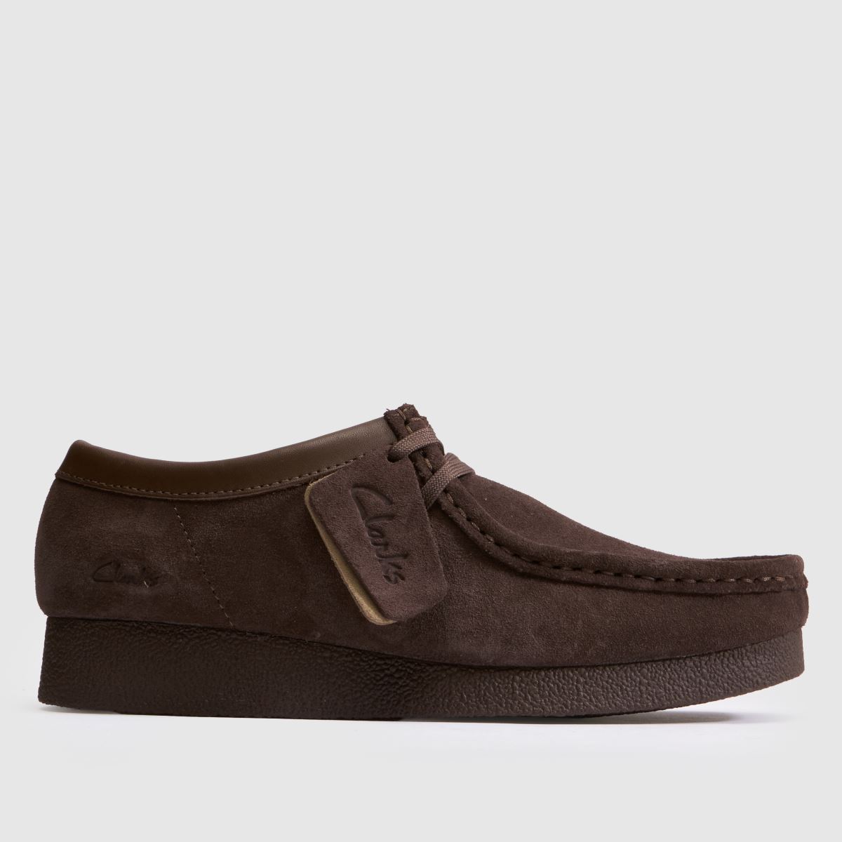 A Clarks Originals Wallabee Evo in Dark Brown