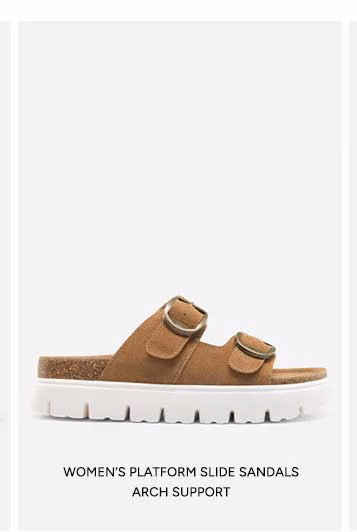 Womens Platform SLide Sandals Arch Support