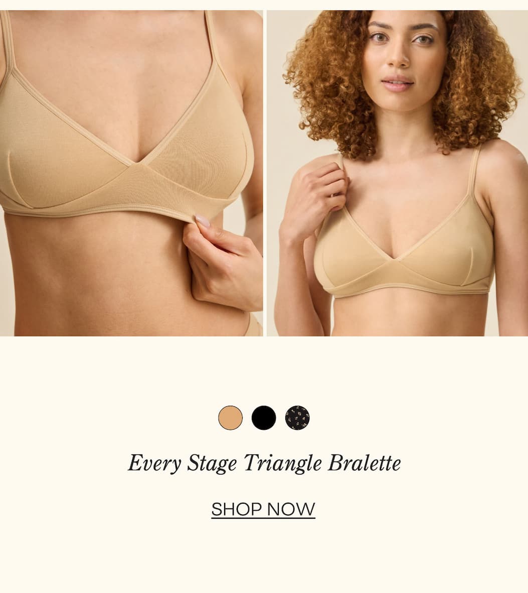 Every Stage Triangle Bralette in Toffee