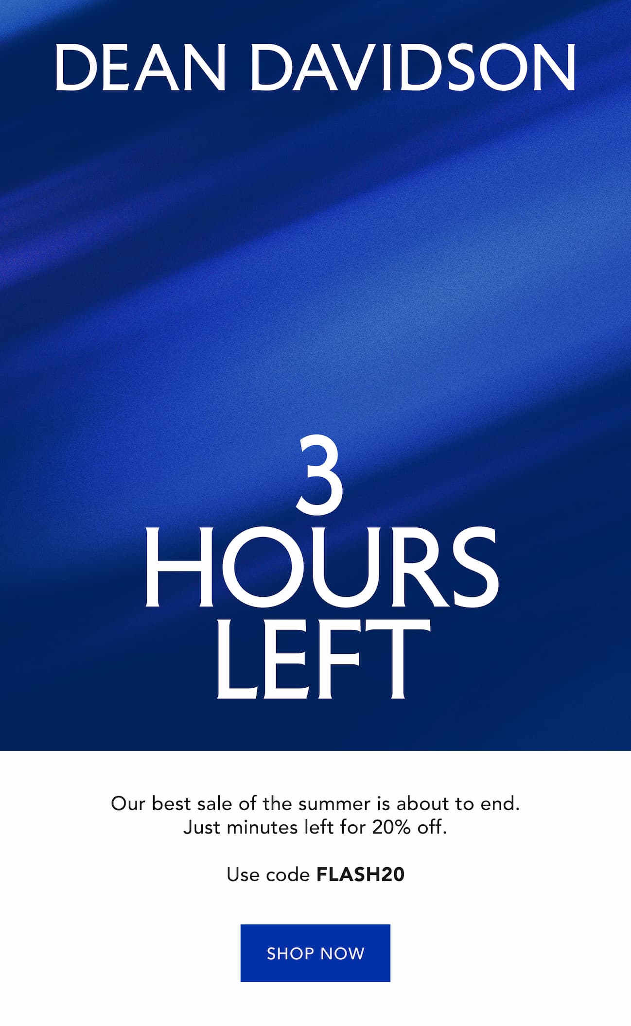 3 Hours Left.