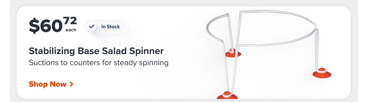 Dynamic AC019 SSB1 Stabilizing Base Salad Spinner for SD 92, SD 92 SC, EM 98, 6 7/10 x 14 1/5"