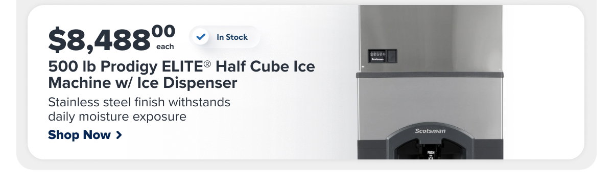 Scotsman MC0530SR-1/HD30B-1 500 lb Prodigy ELITE® Half Cube Ice Machine w/ Ice Dispenser - 180 lb Storage, Bucket Fill, 115v