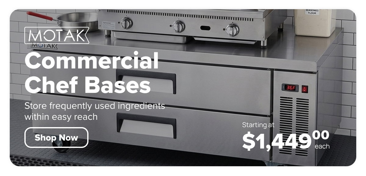MoTak Quick Ship Commercial Chef Base Refrigerators & Freezers