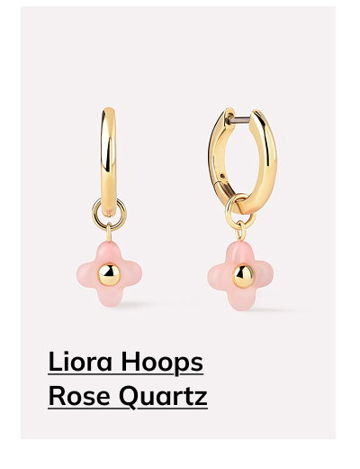 Liora Hoops Rose Quartz