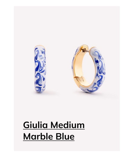 Giulia Medium Marble Blue