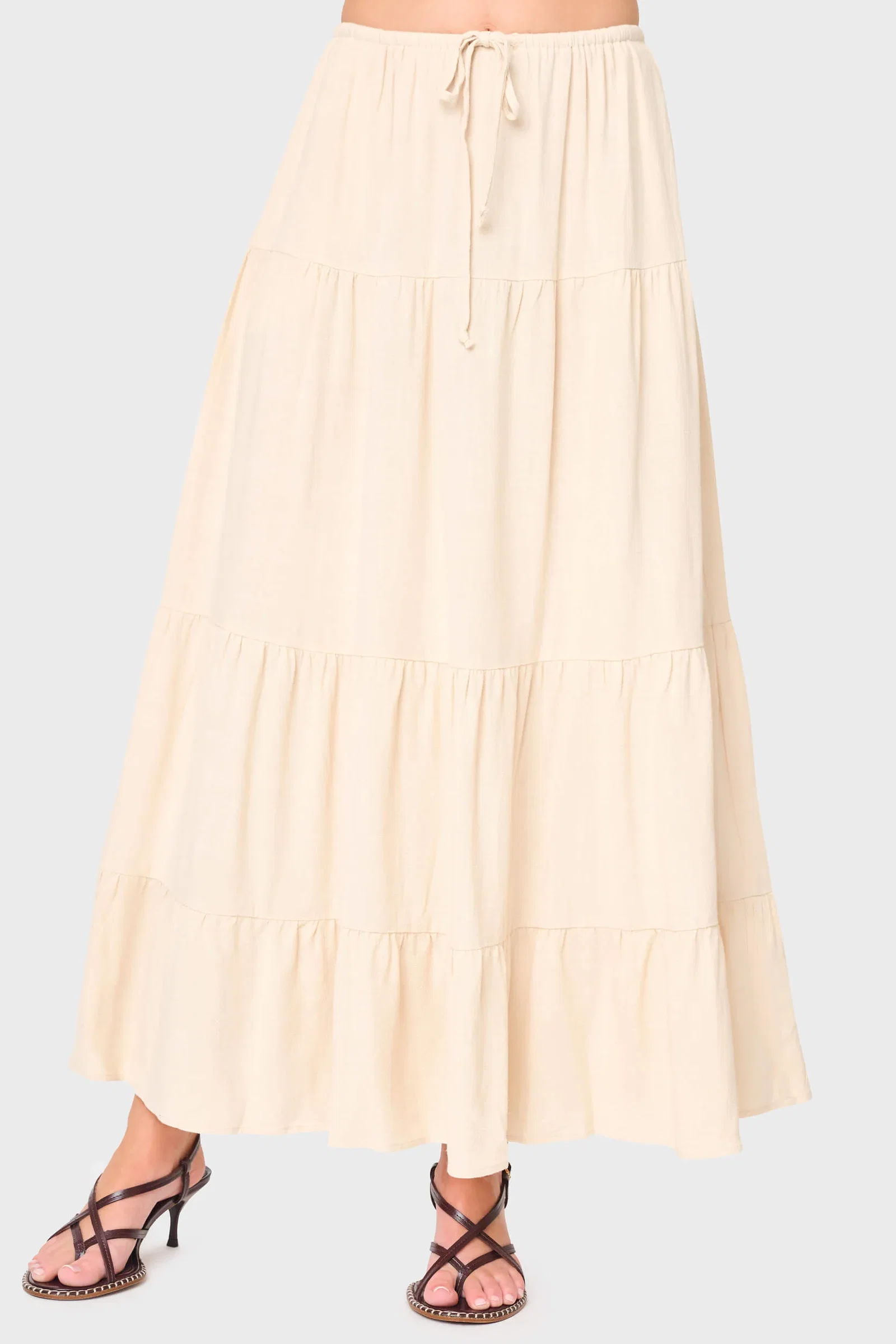 Image of Tiered Ultra Maxi Skirt