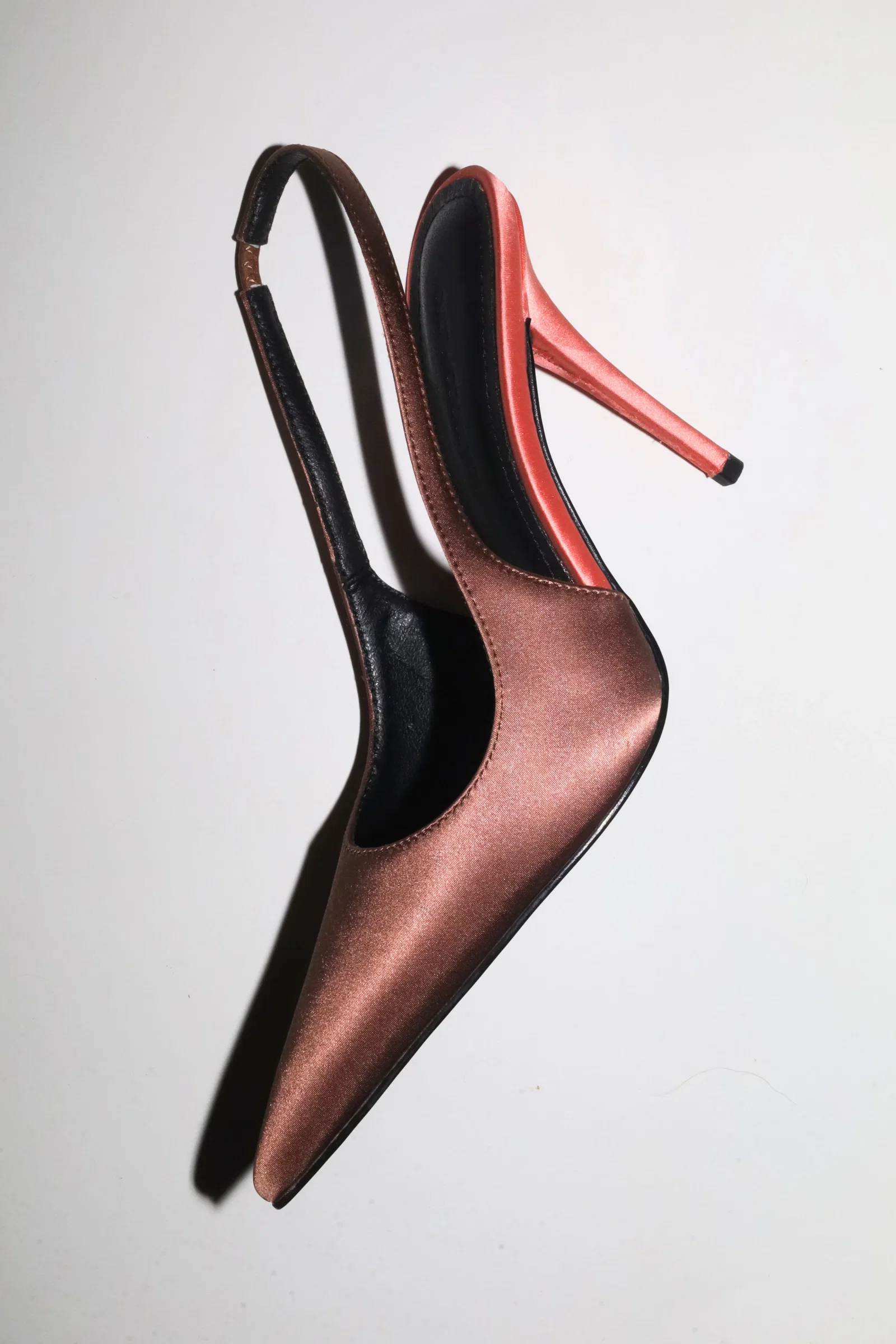 Image of Kylie Brown Satin Slingback 105 mm