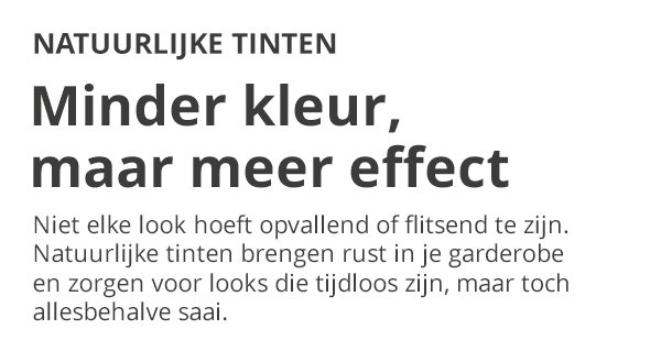 Natuurlijke tinten