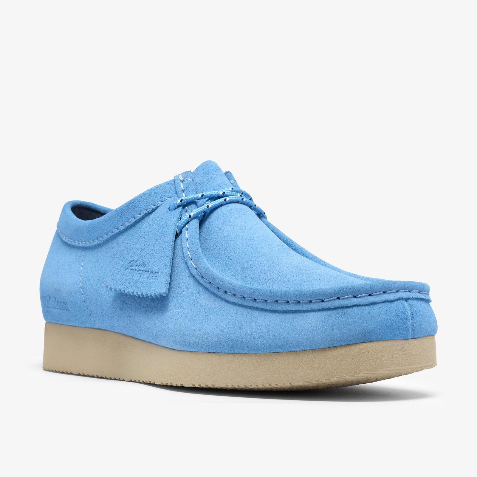 Shop Wallabee Lite Blue Suede