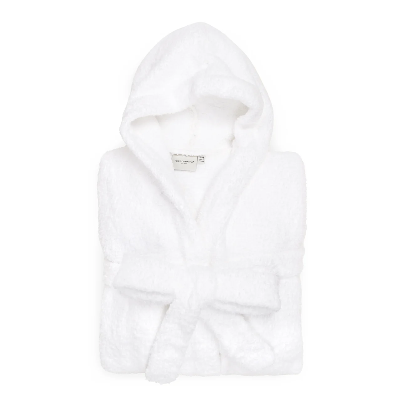 Signature Hooded Robe in White