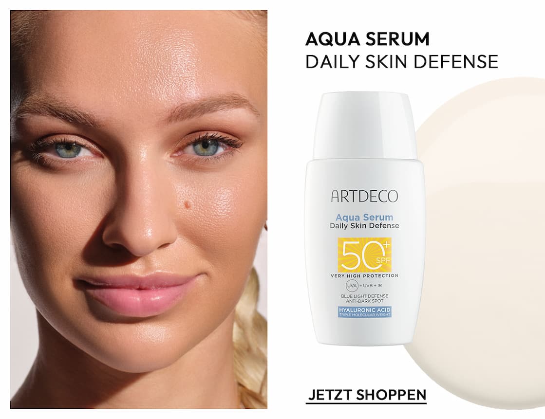 Ultraleichtes Sonnenschutz-Fluid mit LSF50+ und Pflegeffekt