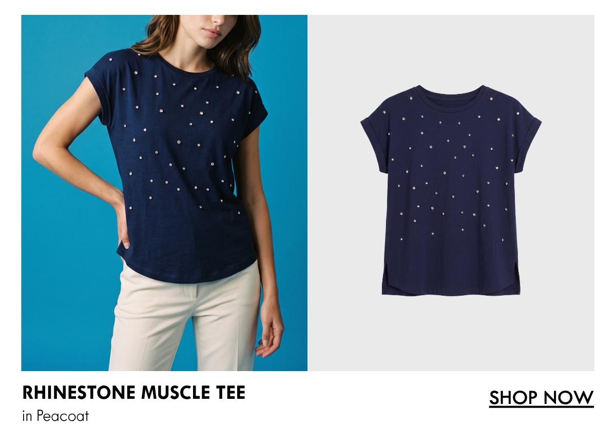 Rhinestone Muscle Tee