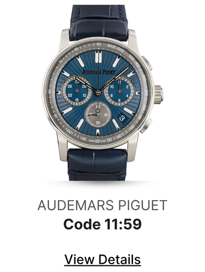 Pre-Owned Audemars Piguet Code 11:59 Blue Dial