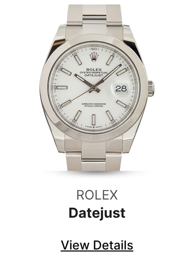 Pre-Owned Rolex Datejust 41 White Dial Ref 126300