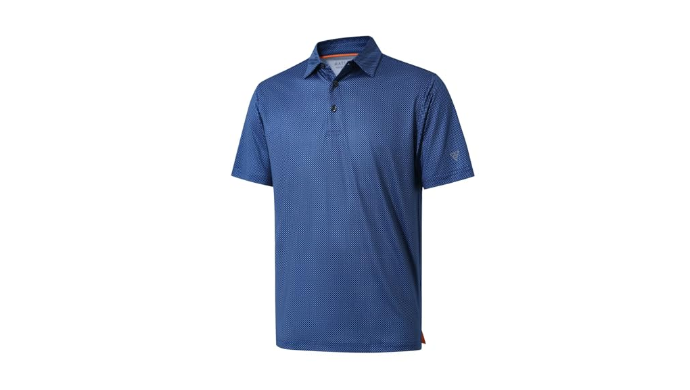 Golf Shirts for Men Dry Fit Short Sleeve Print Per...