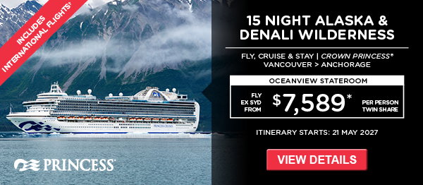 Alaska Frontier Coast and Denali Wilderness with Princess Cruises