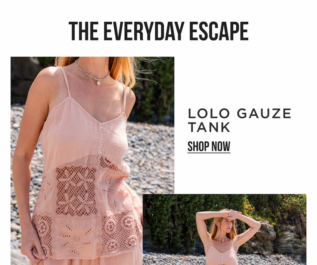 Lolo Gauze Tank [SHOP NOW]