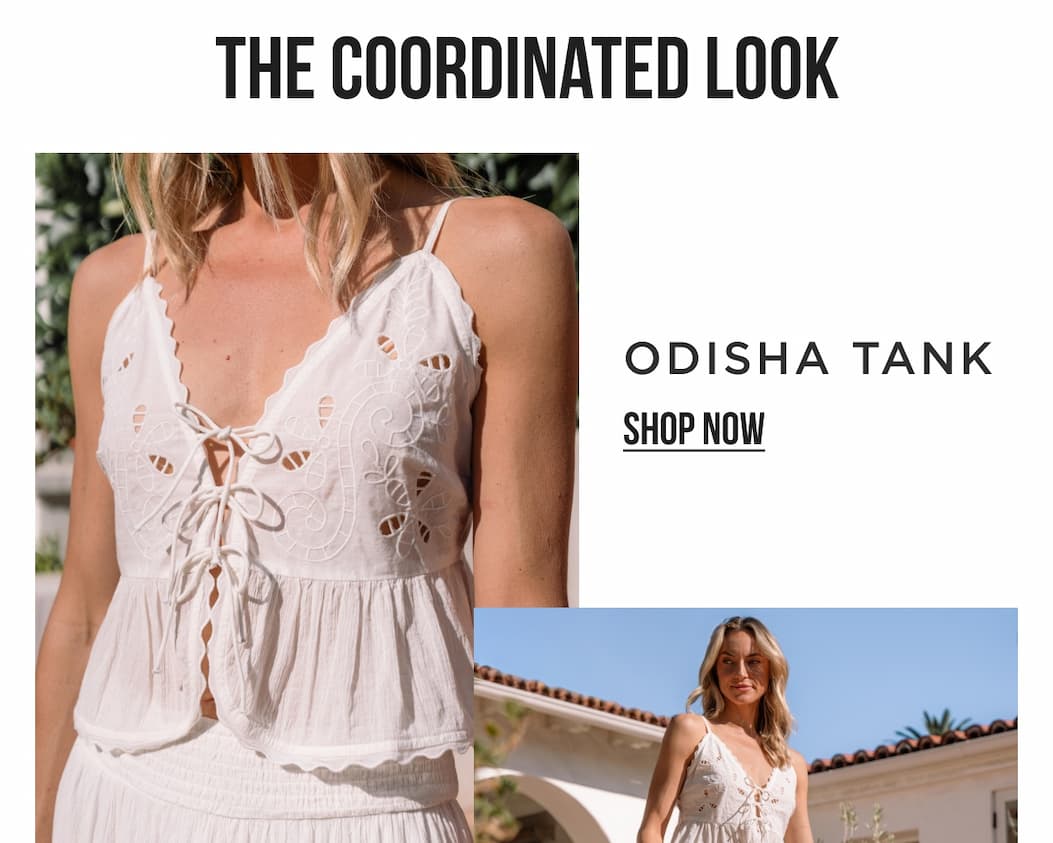 The Coordinated Look Odisha Tank [SHOP NOW]